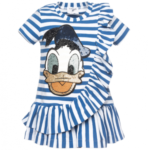 t-shirt righe duck Monnalisa SS 2018